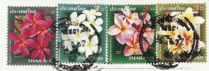 Blumenbriefmarken aus Thailand