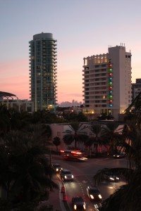 Sonnenuntergang in Miami Beach
