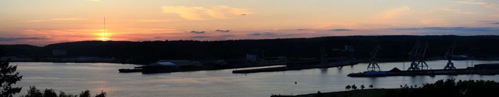 Abendstimmung über Uddevallas Hafen