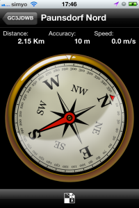 Kompass-Ansicht
